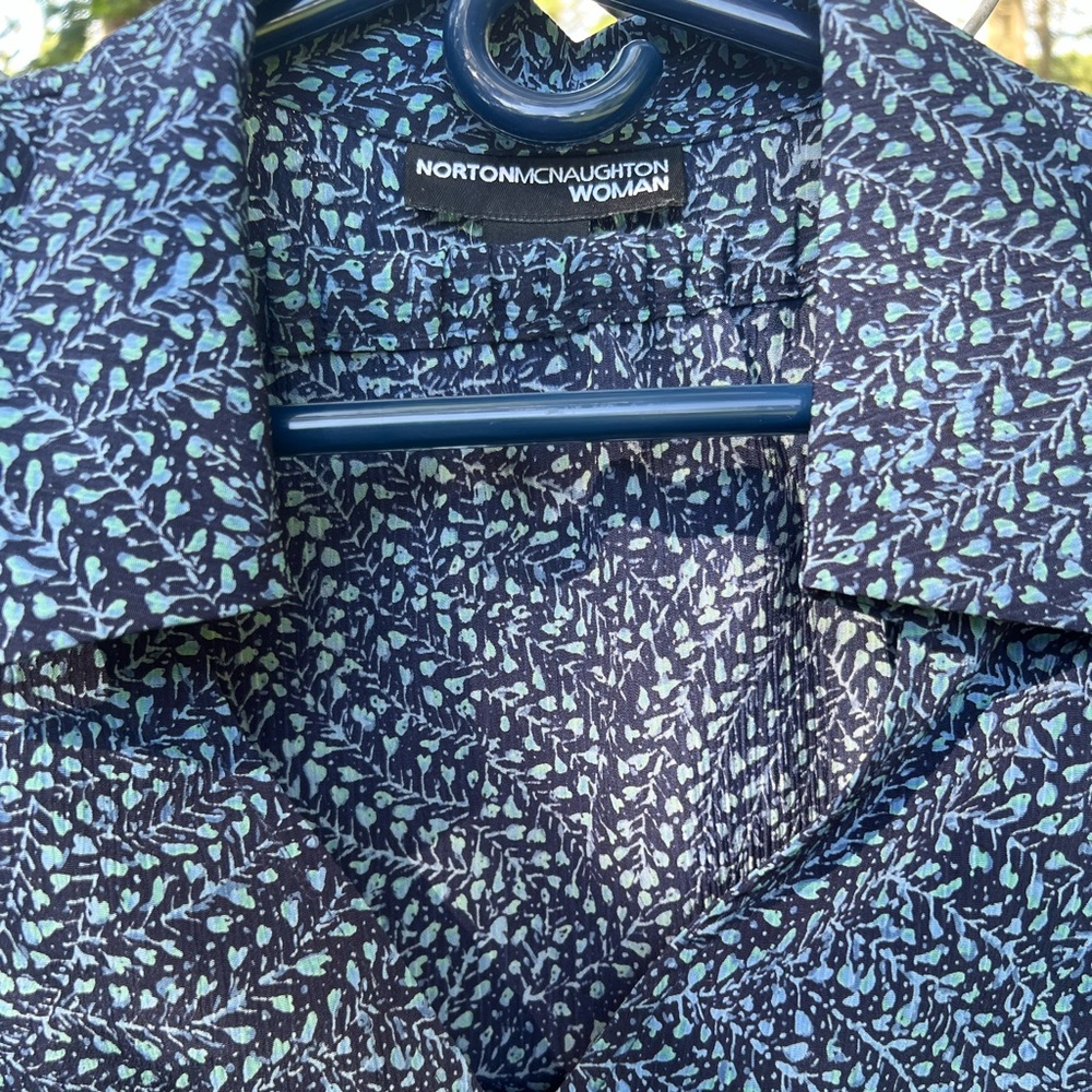 Beautiful Norton McNaughton Woman Versatile Two Piece Floral Dress Set Size 2x